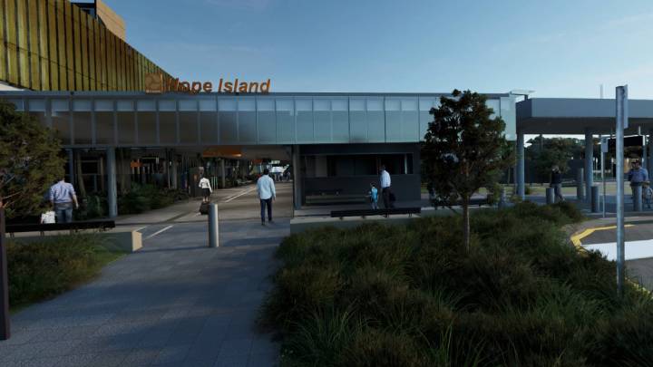 Street view of the new station