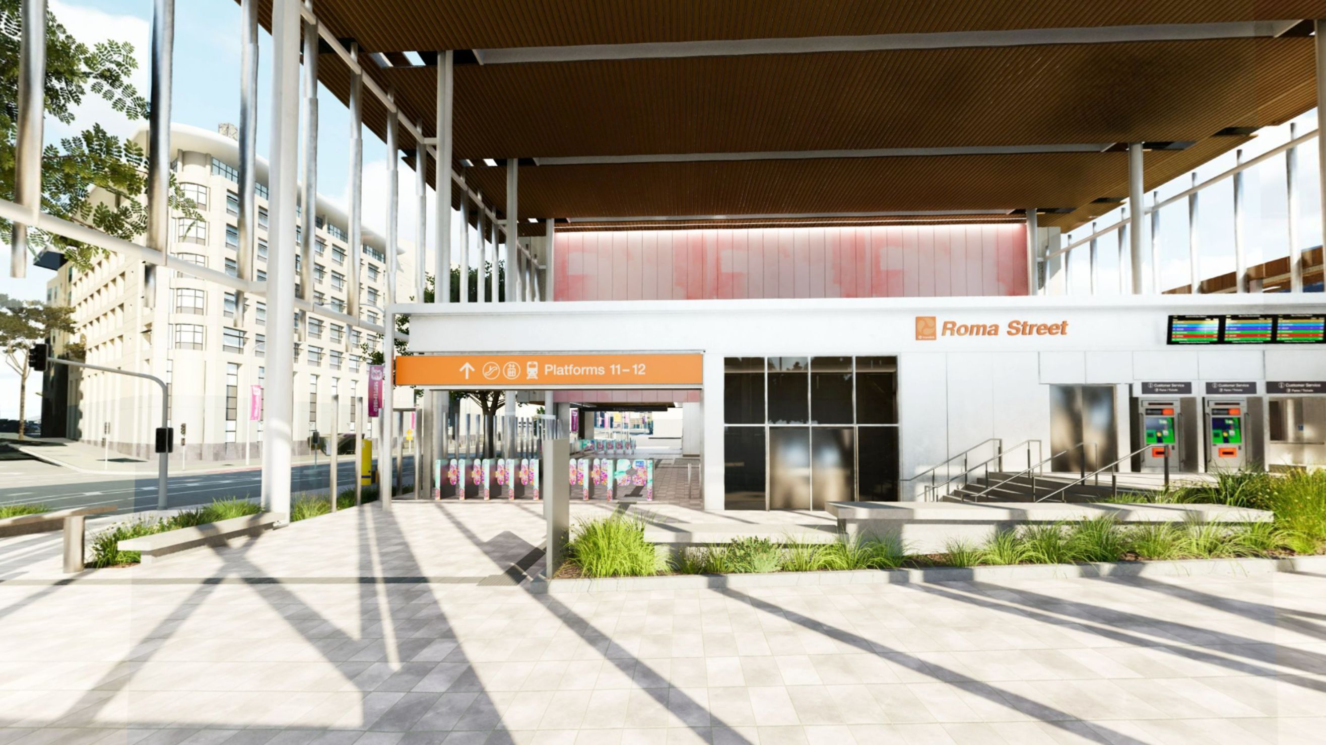 Interior view of the new station
